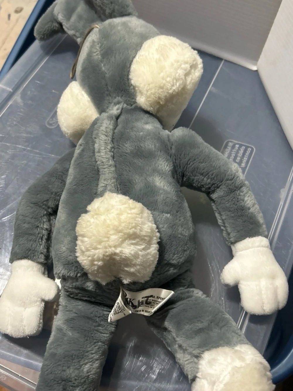Warner Bros. Gray and White Plush Bugs Bunny Stuffed Animal